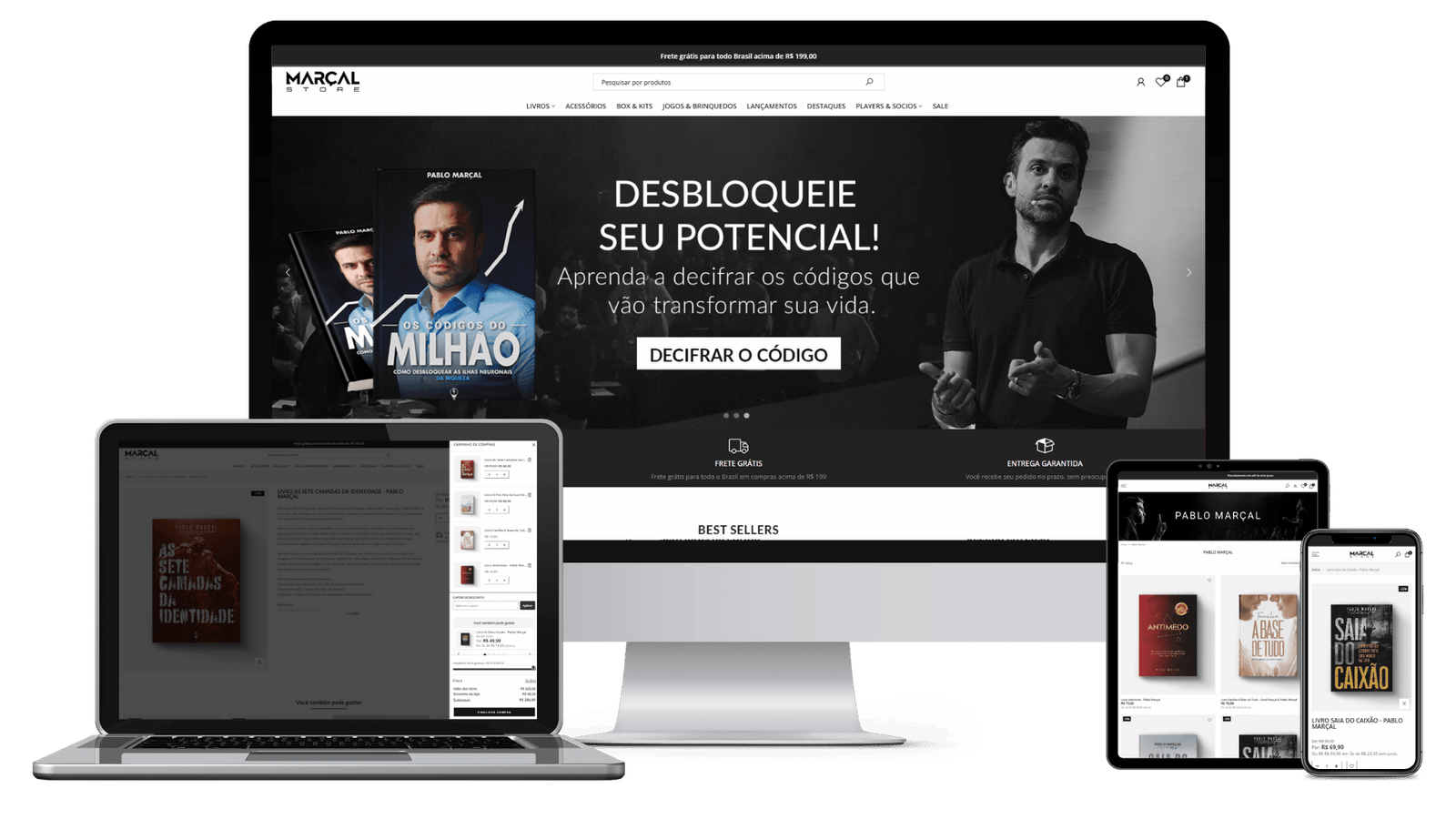 Portifolio migração de site loja pablo marcal