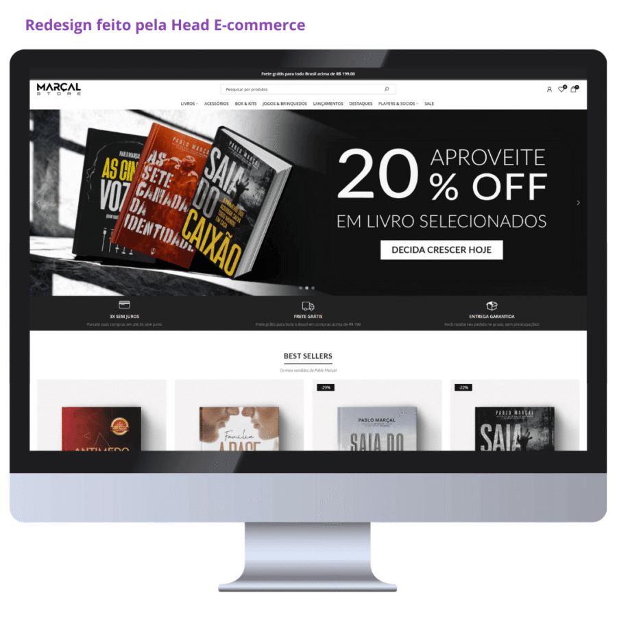 Portifolio migração de site loja pablo marcal