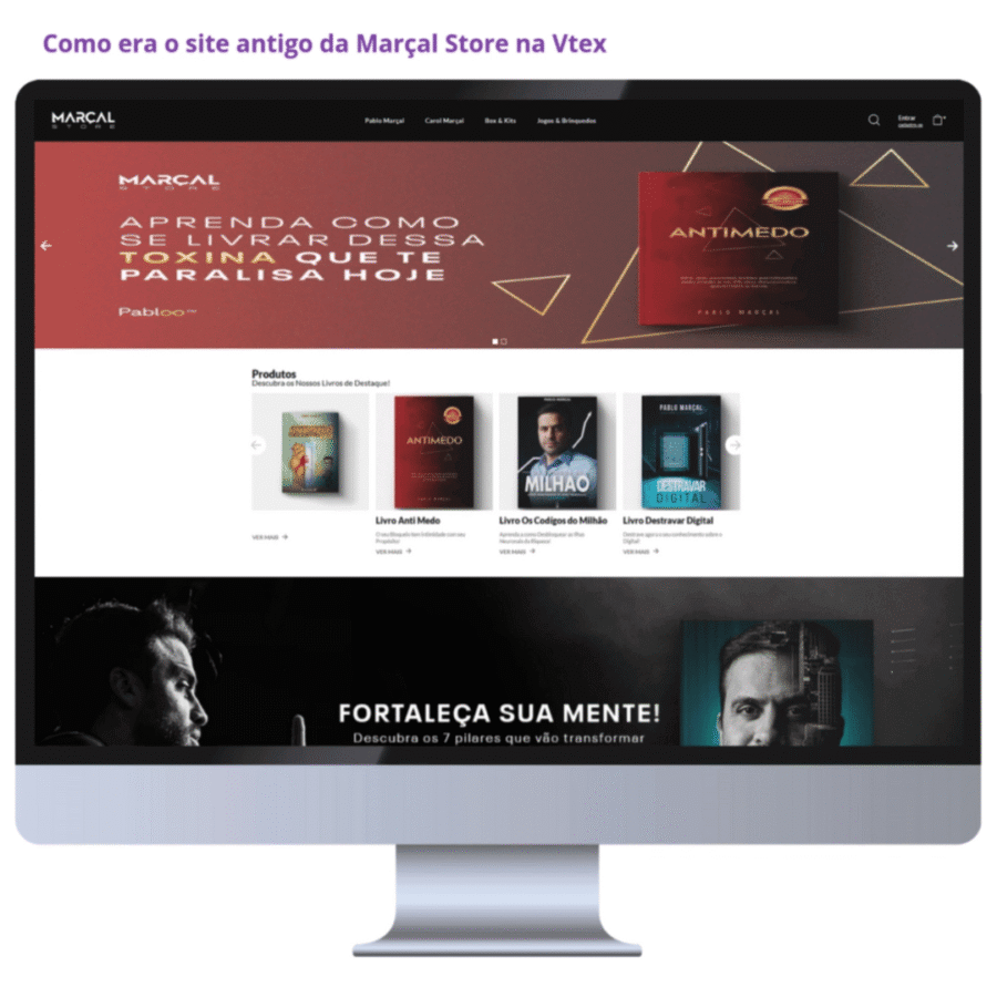Migração de loja Vtex para shopify - loja pablo marçal loja vtex desktop